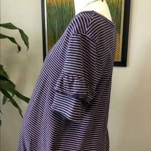 Navy stripes Maternity dress by Isabel Maternity